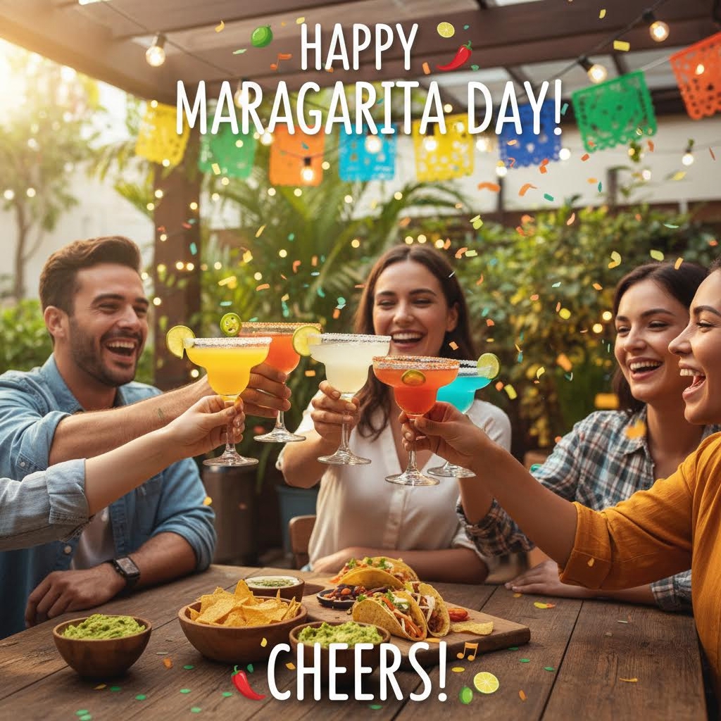 🌟🍹 Cheers to Margarita Day! 🎉 Whether you're sippin' a classic lime, spicy jalapeño, or fruity mango rendition, today’s the day to raise a glass to good friends and great times! 🥳✨ Let's celebrate with laughter, music, and those unforgettable moments. Tag your margarita buddies! 🌮💚 #MargaritaDay #SipSipHooray