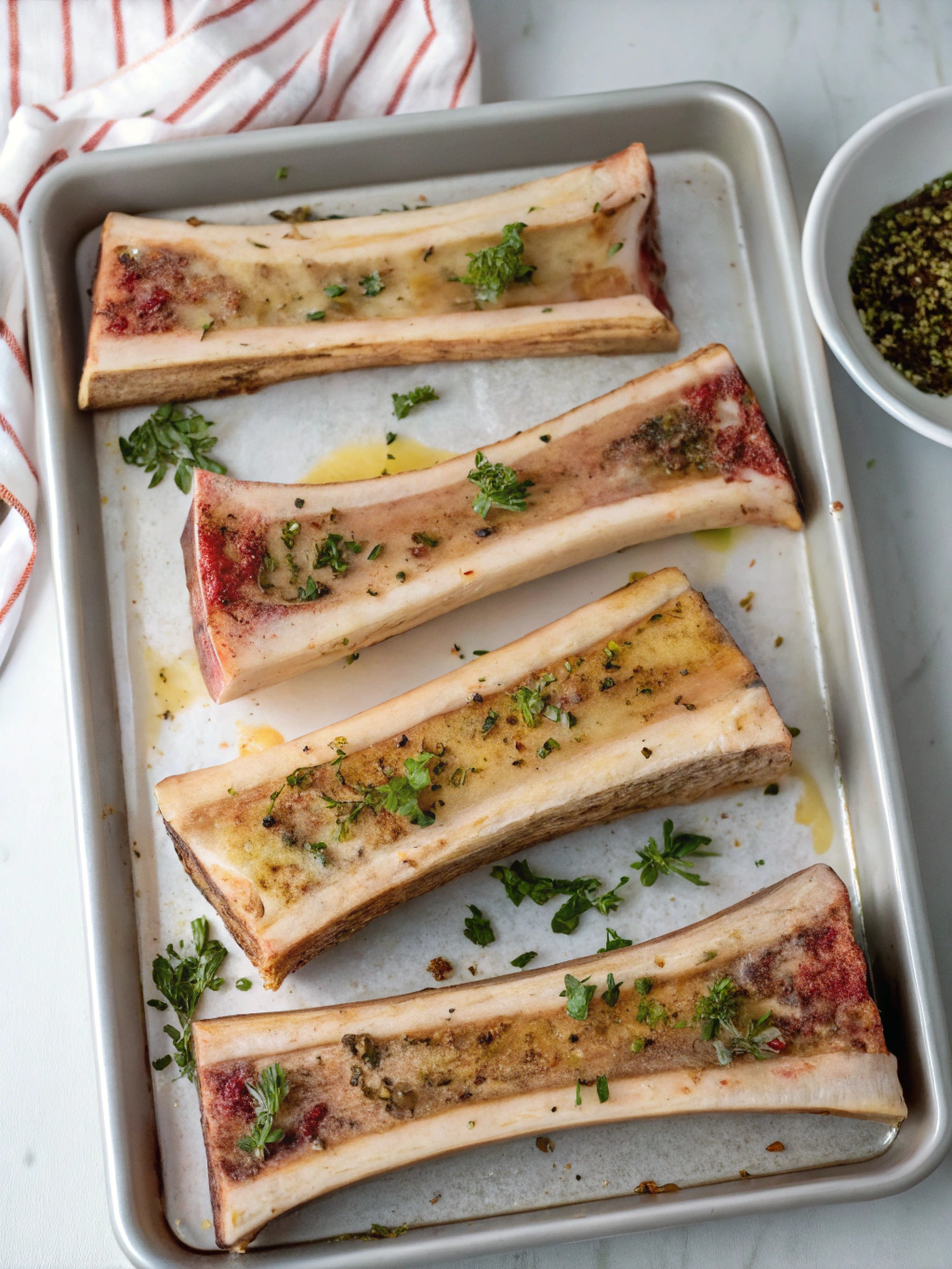 Roasted Bone Marrow preparing steps